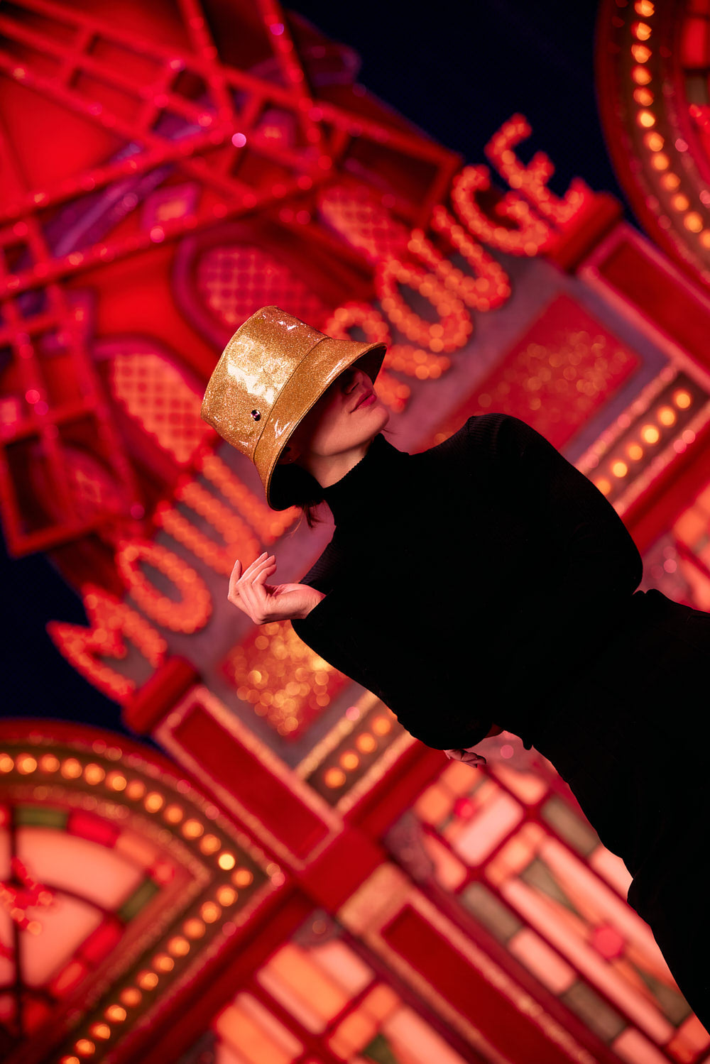 Moulin Rouge ® x Lastelier - Bob Smile rouge Femme - Lastelier